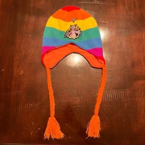 Disney Figment Fleece Lined Knit Winter Hat Adults